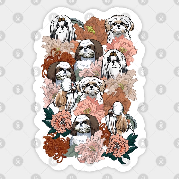 Because Shih Tzu Sticker by huebucket